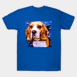 Beagle in the style of Van Gogh T-Shirt